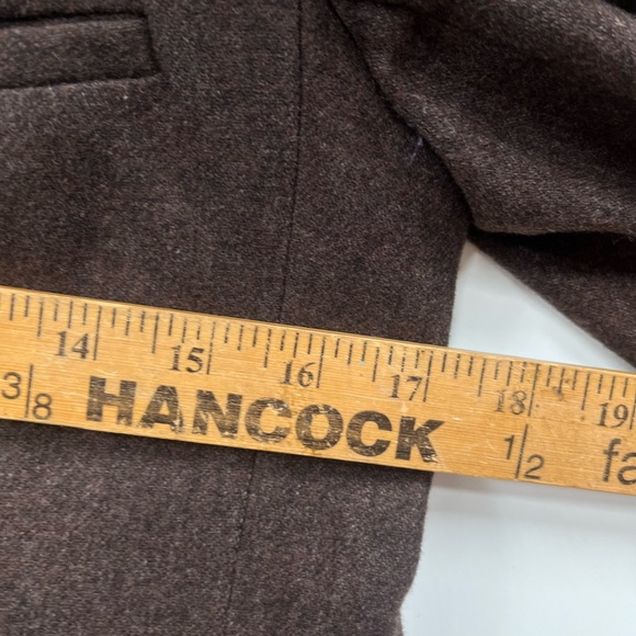 Womens Vintage Evan Picone Brown Wool Double Breasted Blazer Size 6 - Picture 4 of 13